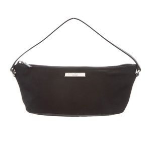 Authentic Gucci black nylon pochette.